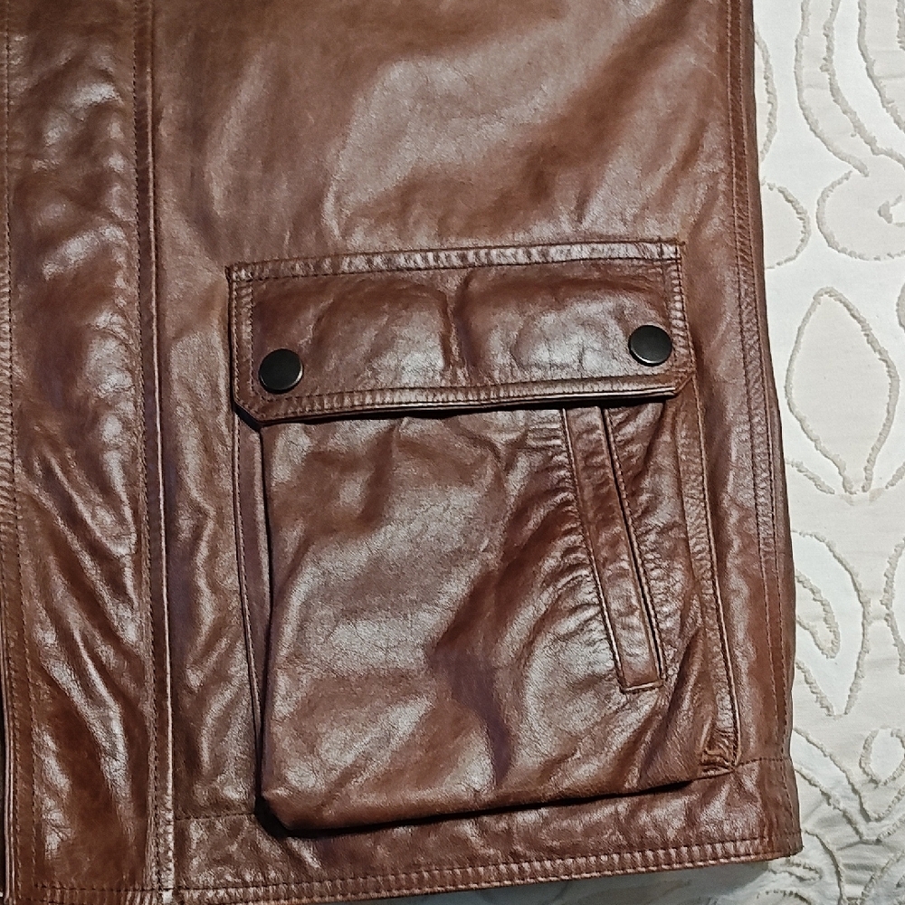 Massimo Dutti Brown Military Jacket - Picture 6 of 11
